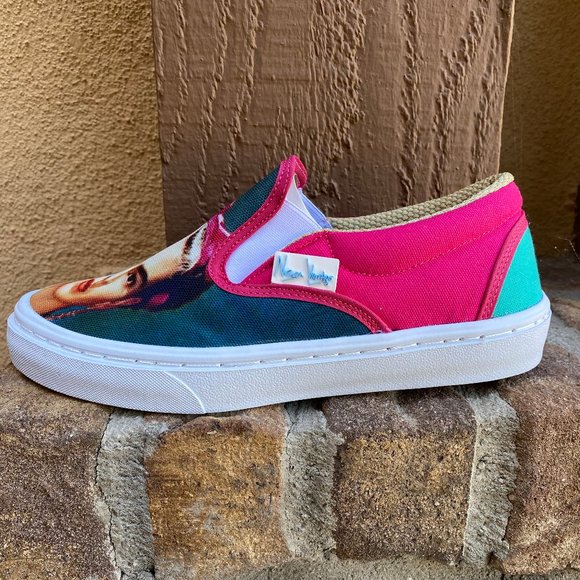 CANVAS PRINTED SLIP ON SNEAKERS FRIDA KAHLO - Picture 6 of 6